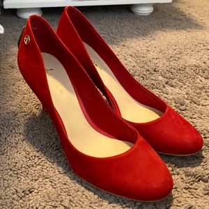 NWOT Ateliermix red leather heels